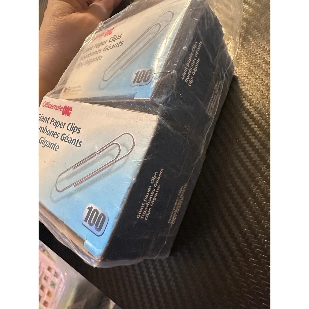 Officemate Giant Paper Clips 100 Count Each‎ Office Supplies 4 PACKS